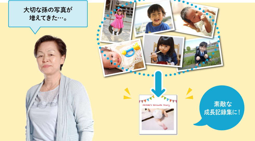 大切な孫の写真が増えてきた…。